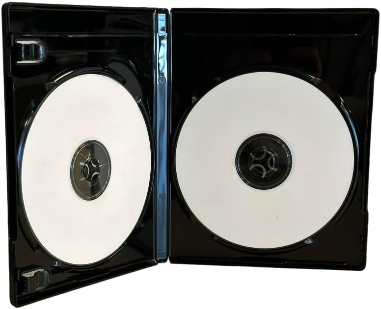 MediaPack4All Preminum (W/4K UHD) Black 12.5mm Double Blu-Ray Case for CD/DVD Storage, Double Capacity (1) - Image 4